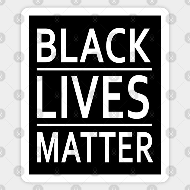 Black Lives Matter Sticker by geeklyshirts